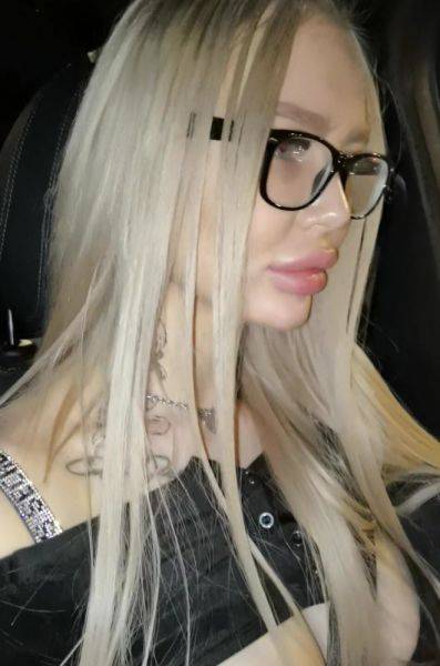 Blonde in glasses